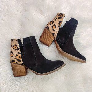 Naughty Monkey  - CAMILYN - Black And Leopard Bootie